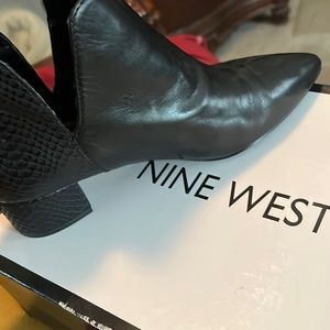 NINE WEST terreo black ankle boots